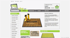 Desktop Screenshot of mattenshop.net